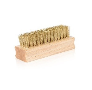 Wildlederschuhbürste mit Messingborsten