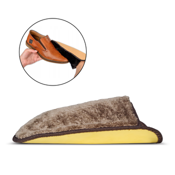 Schuhputzhandschuh aus Leder